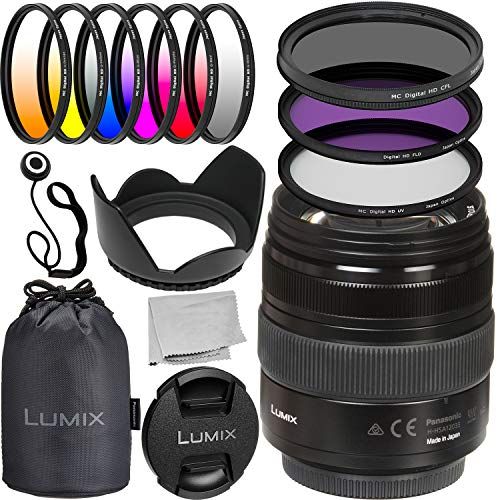  SSE Panasonic Lumix G X Vario 12-35mm f/2.8 II Lens 10PC Accessory Bundle ? Includes Manufacturer Accessories + 3 Piece Filter Kit (UV + CPL + FLD) + More