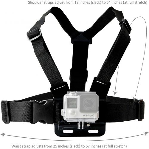  SSE Adjustable Chest Mount Harness for GoPro Cameras - One Size Fits Most, Chest Mount Designed for GoPro Hero Camera - Perfect for Extreme Sports