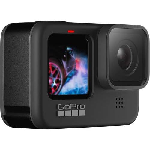  SSE GoPro Hero9 (Black) with Must Have Starter Action Bundle. Bundle Includes: GoPro Rechargeable Li-Ion Battery for Hero9 Black, Carry Case, Chest Mount, Head Mount, Wrist Strap Mount