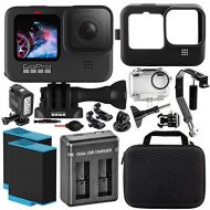 SSE GoPro HERO9 Hero 9 Black Action Camera with The Advanced Accessory Bundle - Includes: 2X Spare Rechargeable Li-Ion Batteries + Underwater Housing & Much More