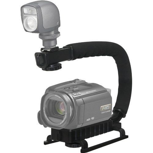  SSE Professional LED Video Light & Stabilizing Grip Package for JVC Everio GZ-MC100, MC200, MC500 Microdrive Camcorders