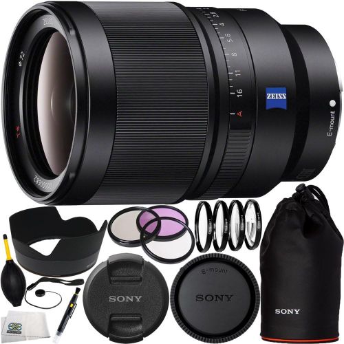  SSE Sony SEL35F14Z Distagon T FE 35mm f1.4 ZA Standard-Prime Lens Bundle 15PC Accessory Kit. Includes Manufacturer Accessories + 3PC Filter Kit (UV-CPL-FLD) + 4PC Macro Filter Set (+1