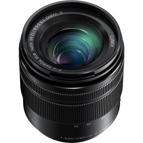 SSE Panasonic Lumix G Vario 12-60mm f3.5-5.6 ASPH. Power O.I.S. Lens Bundle with Manufacturer Accessories & Accessory Kit (13 Items) (White Box) - International Version (No Warranty)