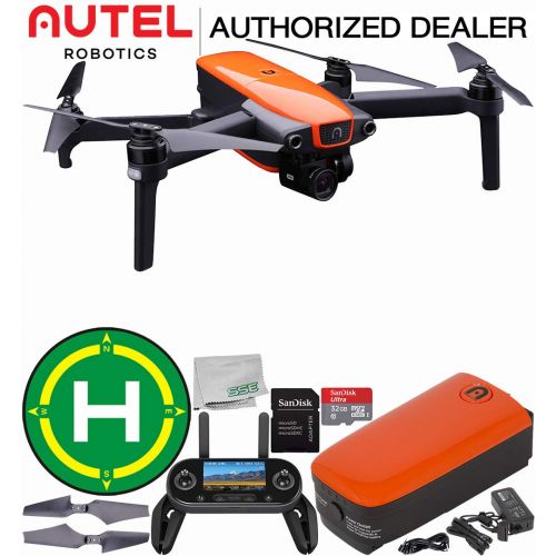  SSE Autel Robotics EVO Foldable Quadcopter with 3-Axis Gimbal Starters Landing Bundle with Free On-The-Go Kit