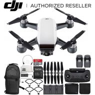 SSE DJI Spark Portable Mini Drone Quad Copter Fly More Combo Ultimate Backpack Bundle (Alpine White)