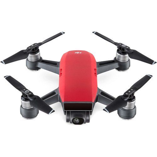  SSE DJI Spark Portable Mini Drone Quadcopter Fly More Combo Virtual Reality Experience VR Bundle (Lava Red)