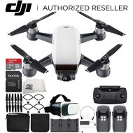 SSE DJI Spark Portable Mini Drone Quadcopter Fly More Combo Virtual Reality Experience VR Bundle (Alpine White)