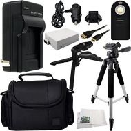 SSE Essential Accessory Kit for Canon EOS Rebel T2i, T3i, T4i, T5i. Includes Replacement LP-E8 Battery + ACDC Rapid Home & Travel Charger + Wireless Remote + Full Size Tripod + Pistol