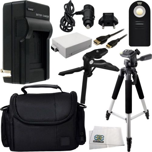  SSE Essential Accessory Kit for Canon EOS Rebel T2i, T3i, T4i, T5i. Includes Replacement LP-E8 Battery + ACDC Rapid Home & Travel Charger + Wireless Remote + Full Size Tripod + Pistol