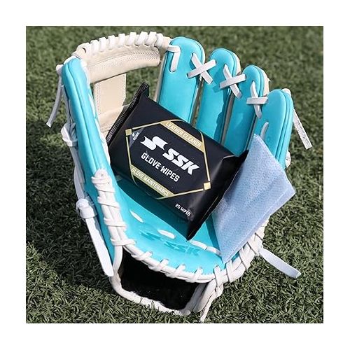  SSK Baseball Glove Wipes - Glove Maintenance Leather Cleaner