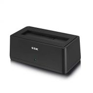 SSK USB 3.0 to SATA External Hard Drive Docking Station Enclosure Adapter for 2.5 & 3.5 Inch HDD SSD SATA, Super Speed up to 5Gbps, Support UASP no Drivers Needed(16TB Supports)