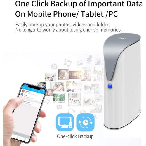  SSK 4TB Personal Cloud Network Attached Storage Support Auto-Backup, Home Office NAS Storage with Hard Drive Included for Phone/Tablet PC/Laptop Wireless Remote Access