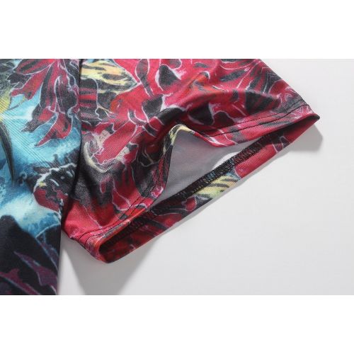  SSLR Mens Flamingos Hawaiian Tees Regular Fit Short Sleeve Casual T-Shirts
