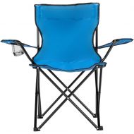 SSLine Folding Beach Camping Chair Portable Lightweight Lawn Chairs w/Back and Arm Outdoor Small Compact Hiking Picnic Chairs with Carry Bag & Cup Holder - 230lbs Load Capacity