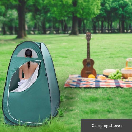  SSLine Portable Outdoor Shower Tent Pop-up Privacy Shelter Changing Room Instant Camp Beach Toilet Dressing Tent Foldable with Carry Bag