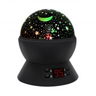 Star Sky Night Light Projector,SStechi Multicolor Changes Romantic Rotating Moon Sleep Night Light Lamp with LED Timer Auto-Shut Off in Bedroom Livingroom for Baby Kids Adults Nurs