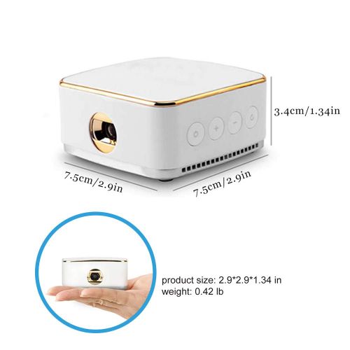  STABLEi Portable Mini Projector, Smart Android Projector DLP 120 Support 1080 P LCD Projector, Wireless Bluetooth and WiFi, USB, Home Theater Pocket Phone Projector for iPhone Outd