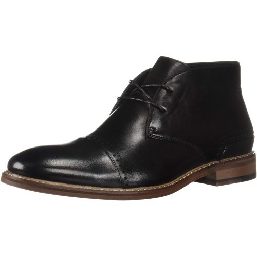  STACY ADAMS Mens Ashby Cap-Toe Lace-up Chukka Boot