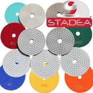 4 inch wet dry diamond polishing pads - For Granite Concrete Travertine Marble Polishing 7 Pcs Set By STADEA