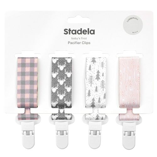  STADELA Stadela Baby Pacifier Clip Leash Soothie Teething Ring and Teether Toy Holder Unisex for Girl or Boy 4...