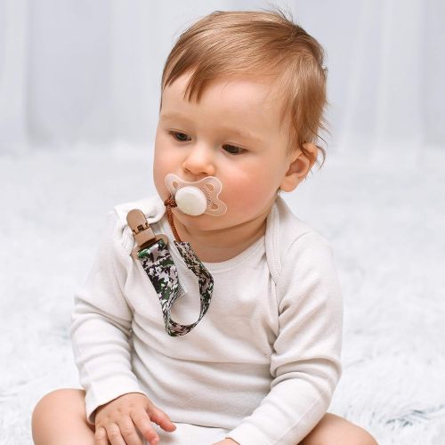  STADELA Stadela Baby Pacifier Clip Leash Soothie Teething Ring and Teether Toy Holder Unisex for Girl or Boy 4...