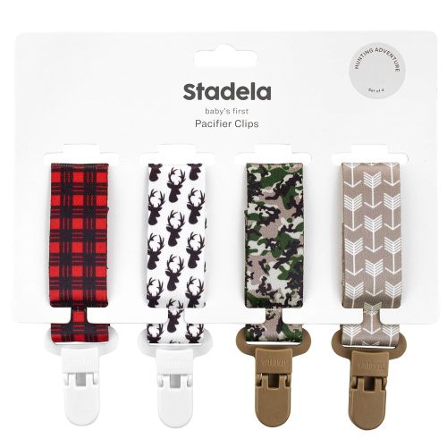  STADELA Stadela Baby Pacifier Clip Leash Soothie Teething Ring and Teether Toy Holder Unisex for Girl or Boy 4...