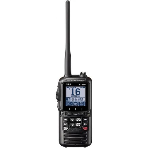  Standard Horizon HX890 Black Handheld VHF - Floating 6 Watt Class H DSC Two Way Radio