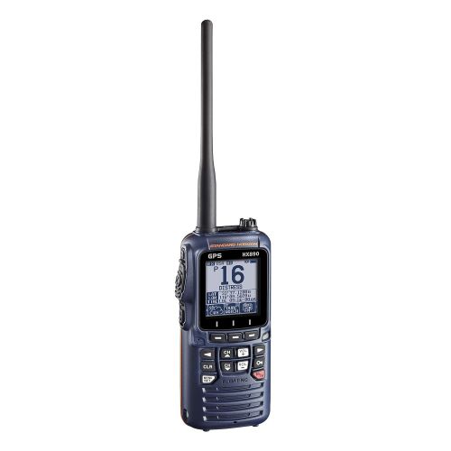  Standard Horizon HX890 Handheld VHF Navy Blue - Floating 6 Watt Class H DSC Two Way Radio