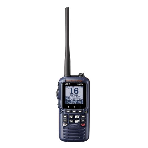  Standard Horizon HX890 Handheld VHF Navy Blue - Floating 6 Watt Class H DSC Two Way Radio