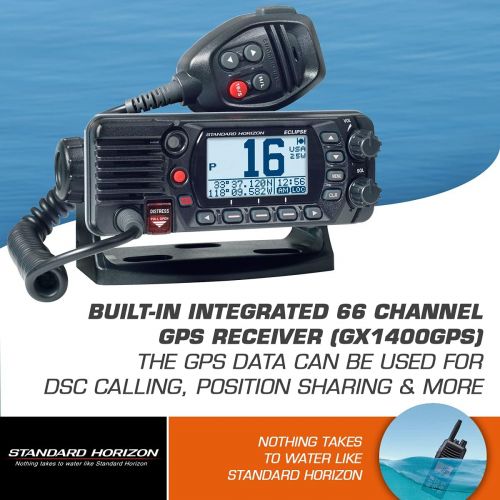  Standard Horizon GX1400GB VHF,Black,Small