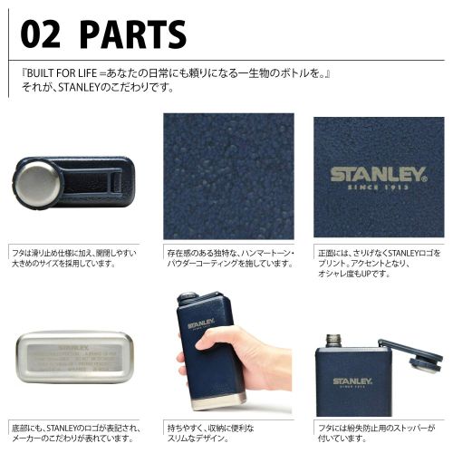  STANLEY (Stanley) SS flask 0.23L Navy 01564-024 [Japan Genuine]