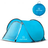 STAR HOME Star Home Pop Up Tent 2 3 Person Portable Beach Tent Sun Shelter for Baby with UV Protection