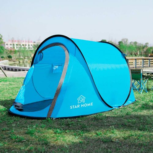  STAR HOME Star Home Pop Up Tent 2 3 Person Portable Beach Tent Sun Shelter for Baby with UV Protection