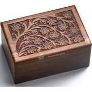 STAR INDIA CRAFT Handmade Tree of Life Urns for Human Ashes, Adult Large Cremation Urns, Funeral Urns Engraved, Burial Urns - 185 lbs