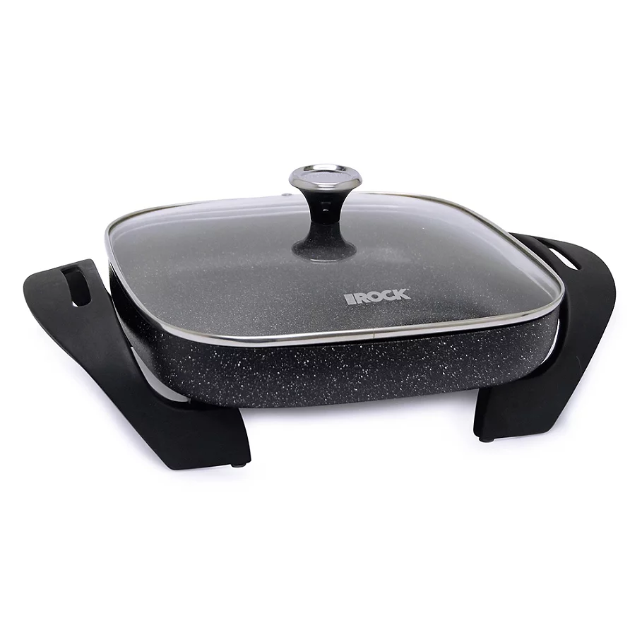 STARFRIT The ROCK by Starfrit 12-Inch Electric Skillet in Black