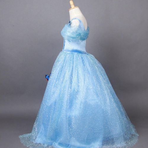  STARKMA Starkma 2015 Movie Girls Cinderella Dress Blue Butterflies Princess Costume 3-7year