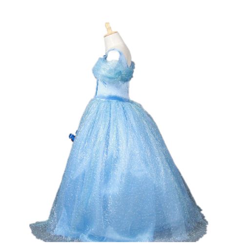  STARKMA Starkma 2015 Movie Girls Cinderella Dress Blue Butterflies Princess Costume 3-7year