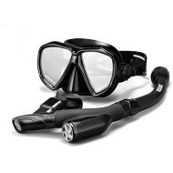 [아마존베스트]STARTOSTAR Snorkel Set, Anti-Fog Snorkel Mask Panoramic Tempered Glass Innovative Water-Air Separated Channel Free Breathing Anti-Leak Dry Top Snorkel, Professional Snorkeling Set