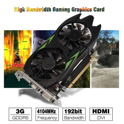  STARmoon GTX1060 GPU 3GB 192bit Esport Gaming GDDR5 PCI-E Video Graphics Card with Two Cooling Fan