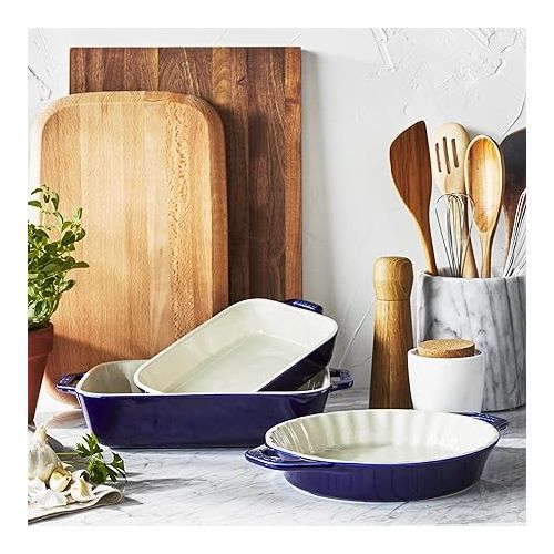  STAUB Ceramics Bakeware-Pie-Pans Dish, 9