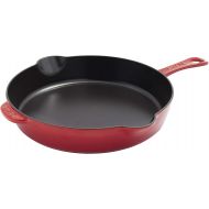 Staub Cast Iron 11-inch Traditional Skillet - Cherry, Made in France