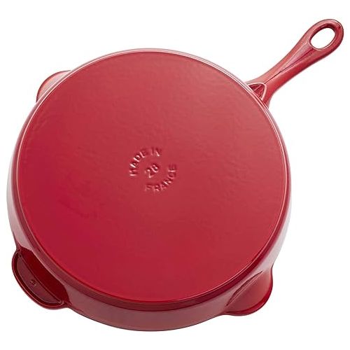  Staub Cast Iron 11-inch Traditional Skillet - Cherry, Made in France