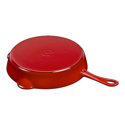  Staub Cast Iron 11-inch Traditional Skillet - Cherry, Made in France