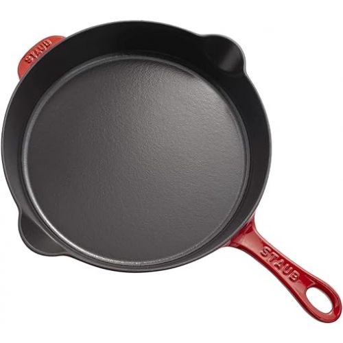  Staub Cast Iron 11-inch Traditional Skillet - Cherry, Made in France