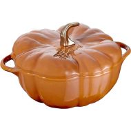 Staub Cast Iron 5-qt Pumpkin Cocotte - Burnt Orange, Made in France