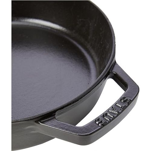  Staub Bratpfanne mit Zwei Griffen, 20 cm, Schwarz Cast Iron Double Handle Fry Pan, 20cm, Black