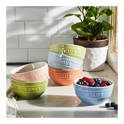  Staub Ceramic 6-pc 4.75-inch Small Universal Bowl Macaron Pastel Colors