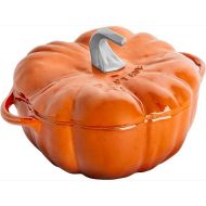 STAUB Cast Iron Dutch Oven 3.5-qt Pumpkin Cocotte with Stainless Steel Knob, Made in France, Serves 3-4, Burnt Orange