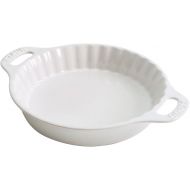 STAUB Ceramics Bakeware-Pie-Pans Dish, 9-inch, White