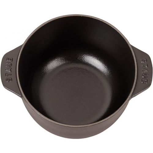  Staub Cast Iron 1.5-qt Petite French Oven - Matte Black, Made in France